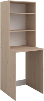 Vente-unique - Möbel für Waschmaschine mit Regalen - Holzfarben hell - 65 x 184 cm - ERKANO