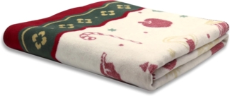Wohndecke Toy's Delight mit weihnachtlichen Motiven, Weihnachtsdecke in 150x200, Villeroy & Boch, Made in Germany