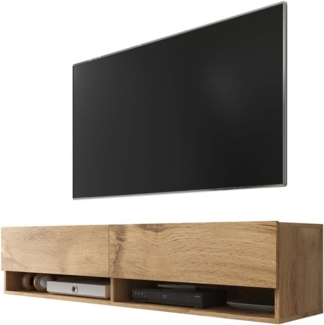 Selsey Wander – TV-Lowboard/TV-Schrank Wotan Eiche Holzoptik hängend 140cm