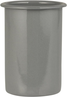 Ib Laursen - Becher Zahnputzbecher Emaille Grau 0409-18 Vintage Retro Landhaus