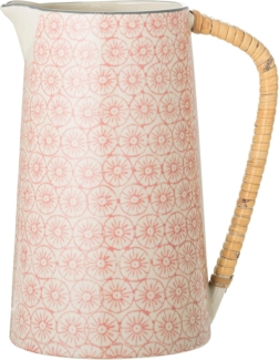 Bloomingville Cécile Wasserkrug rosa 800ml Keramik Wasserkanne Milchkrug Milchkanne skandinavisch