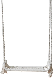 HOME DECO FACTORY, HDO0300, Makramee-Schaukel, Hängesessel, Möbel, Outdoor-Sitz, 65 x 160 x 20 cm, Natur, Naturel, Balancoire