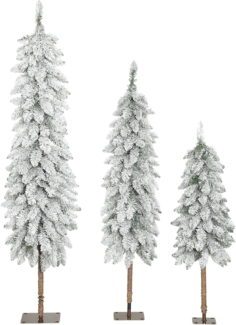 HOMCOM Künstlicher Weihnachtsbaum 3 Größen, Tannenbaum, flammenhemmend, Grün