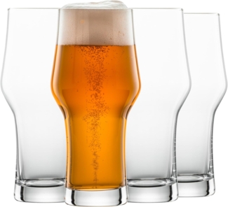 SCHOTT ZWIESEL Wheat Glas Beer Basic 0,5 (4er-Set), klassisches Bierglas für Weißbier, spülmaschinenfeste Tritan-Kristallgläser, Made in Germany (Art.-Nr. 123649)