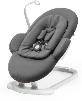 Stokke® Steps™ Bouncer - Wippe Herringbone Grey / White Chassis