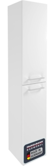 Fackelmann VERONA Hochschrank 30 cm, rechts, Weiß Hochglanz