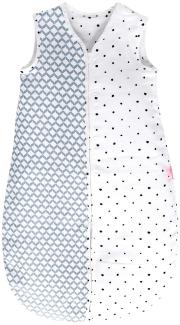 Babyschlafsack Sommer aus Baumwollmusselin von Motherhood - kuscheliger Babyschlafsack Öko Tex Standard, Klasse 1, Größe: 6-18 Monate, blau classics