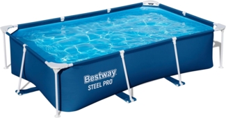 Steel Pro™ Frame Pool ohne Pumpe 259 x 170 x 61 cm, dunkelblau, eckig