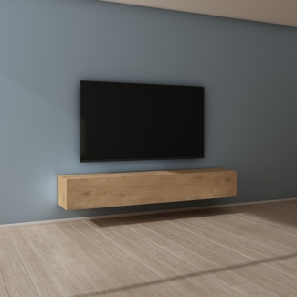 Mai & Mai Lowboard Lowboard TV Schrank Fernsehschrank Hängend Fernsehtisch Holz Sideboard