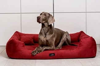 PLUTO SOFT Orthopädisches Hundebett - 04 Dunkelrot, 160x110cm