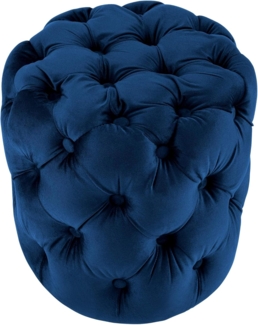 Sitzhocker Drancy Samt M blau