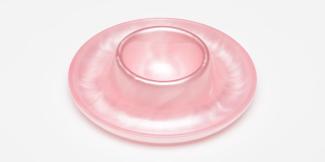 G.F. Heim Söhne Eierbecher Acrylglas Perlmutt Optik Pfirsich