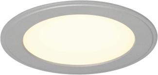 SLV SENSER 10 Einbauleuchte, LED, 3000K, rund, silbergrau, 10W - Einbauleuchten