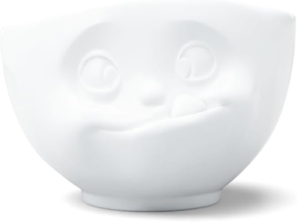 Schmunzel Schale lecker in weiß 500ml