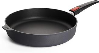 WOLL MADE IN GERMANY Schmorpfanne Diamond Lite, Aluminiumguss (1-tlg), von Hand gegossen, abnehmbarer Griff, Ø 32 cm, Made in Germany