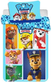 Paw Patrol Babybettwäsche kuschelweiche Kinderbettwäsche 100x135 cm Bettdecke + 40 x 60 cm Kopfkissen-Bezug 100 % Baumwolle