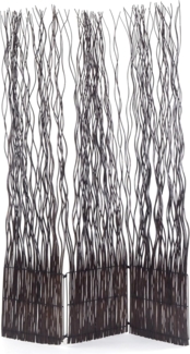 Paravent Wave 3 Weidenzweige braun