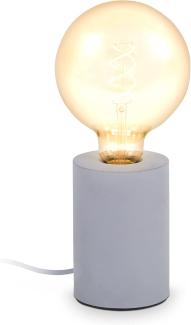 Tischlampe Beton grau Tischleuchte E27 Scandi-Stil Nordic Betonlampe Wohnzimmer