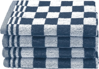 ZOLLNER Geschirrtuch, (Set, 4-tlg), 50x50 cm, 100% Baumwolle, vom Hotelwäschespezialisten