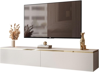 Lookway Lowboard AURORA Kaschmir Hängende TV-Schrank oder auf Beinen 180 cm