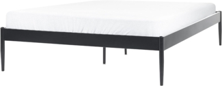 Bett mit Lattenrost VAURS 140 x 200 cm Metall Schwarz