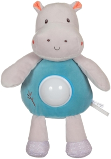 GIPSY Toys – Seepotam – Nachtlicht – Plüsch – Serie "Bamboo" – 26 cm S/Karte – Grau und Blau – 1. Alter