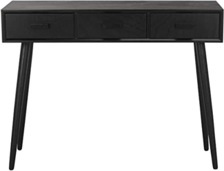 SAFAVIEH Modern Wooden Accent Table, in Black, 35 X 105 X 80