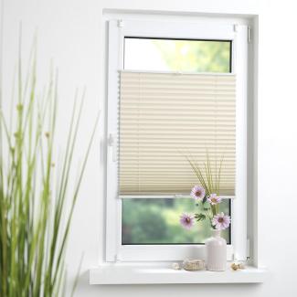 Plissee Klemmfix Thermo, Liedeco, verdunkelnd, ohne Bohren, verspannt, Klemmfix