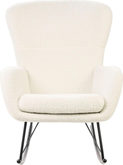 Schaukelsessel ANASET Bouclé Creme