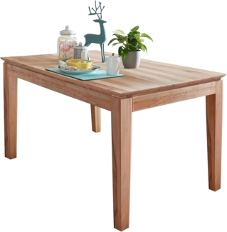 Woodroom Esstisch Paarl 160x90 cm ausziehbar auf 220 cm Massivholz Kernbuche geölt Ausziehtisch mit Butterfly-Auszug Esszimmertisch für 6–8 Personen Stabil und zeitlos