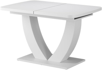 Esstisch Fenaro Weiß 120x80 cm ausziehbar Vicco