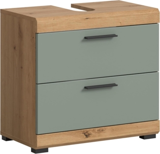 Xonox Scout Waschbeckenunterschrank (B/H/T: 60x56x34 cm) in Salbei und Artisan Eiche Nachbildung