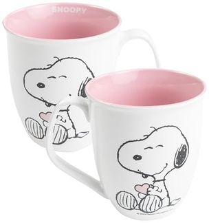 United Labels® Tasse The Peanuts Snoopy Kaffeetasse Becher Kaffeebecher Keramik 280 ml, Keramik