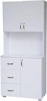 HTI-Line Küchenbuffet Küchenbuffet Blanca (Stück, 1-St, 1x Schrank Blanca, ohne Dekoration) Küchenschrank Hochschrank