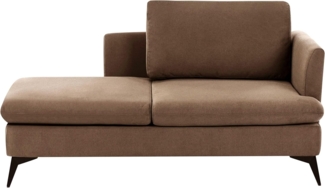 Rechtsseitige Chaiselounge SIEVOZ Stoff Braun