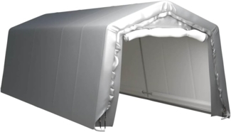 vidaXL Lagerzelt 300x750 cm Stahl Grau 3079589