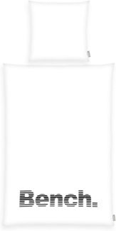 Bench. Wendebettwäsche Bench, Renforcé, mit Schriftzug