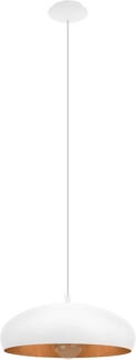 Eglo 94606 Hängeleuchte MOGANO 1 weiß, kupfer E27 max. 1X40W H:110cm Ø40cm dimmbar