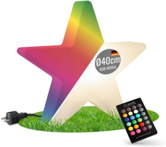 Dekoleuchte Shining Star Sternleuchte (weiß 40 cm RGB )