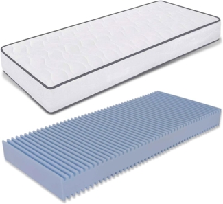 Matratze 80x185 Höhe 14 cm - aus Waterfoam, Klappmatratze, Atmungsaktive, Antiallergisch und Milbendicht. Modell: Primavera H14