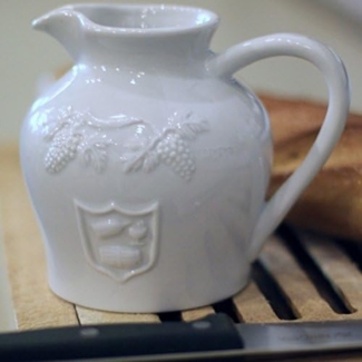 Holst Porzellan Bad 002 Fa1 Weinkrug Bardolino 0,50 L, Weiß, 11 x 11 x 12 cm