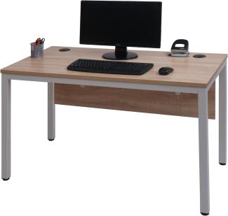 Schreibtisch HWC-E94, Bürotisch Computertisch 120x60cm ~ natur-weiß