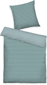 TOM TAILOR HOME Bettwäsche MEDIUM STRIPES in Gr. 135x200cm, 155x220cm oder 200x220cm, Renforcé, 2 teilig, new bedroom, mit farbigem Markenreißverschluss