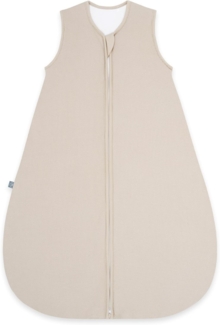 emma & noah Baby Schlafsack 2.5 TOG, Strampelsack für den Herbst und Winter in vielen Farben, Bio-Baumwolle, OEKO-TEX Zertifiziert, Schlafsack für Neugeborene (Essential Beige, 80 cm)