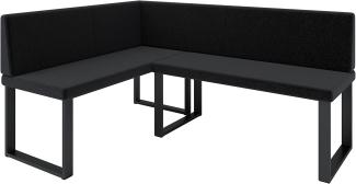 Eckbank Akiko Metal - Eckbankgruppe für Ihrem Esszimmer, Küche modern, Sitzecke, Essecke. Perfekt für Küche, Büro und Rezeption. Solide und Starke Verarbeitung. (INARI 100, 142x196 cm Links)