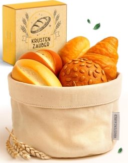 Krustenzauber Brotkasten Moderner Brotkorb & Brotkasten zur Brotaufbewahrung für frisches Brot