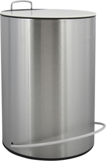 MSV Kosmetikeimer "Unna" Mülleimer Treteimer Abfalleimer - 5 Liter – mit herausnehmbaren Inneneimer - Weiß