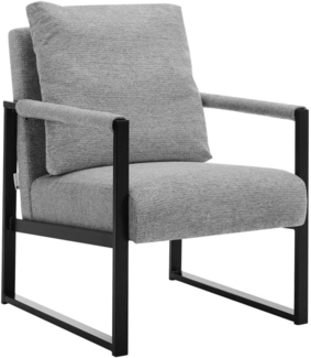 Vente-unique - Sessel - Strukturstoff - Grau - ISPORI