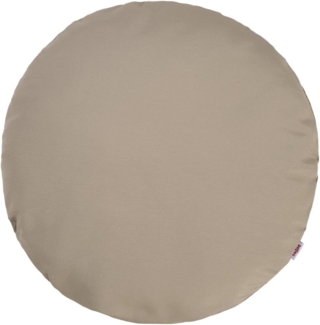 Kissenhülle rund ca. 100 cm Ø taupe beties "Wunschton"