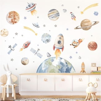 Little Deco Wandtattoo Raumschiff Weltall DL5076 XL